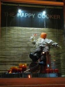 Fall Window Display - The Happy Cooker - Pots and Pans - Winnipeg, Manitoba